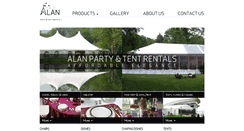 Desktop Screenshot of alanpartyrentals.com